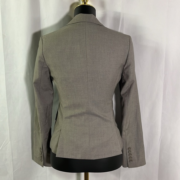 BCBGeneration Gray Classic Button Front Wool Blend Blazer - Picture 3 of 16